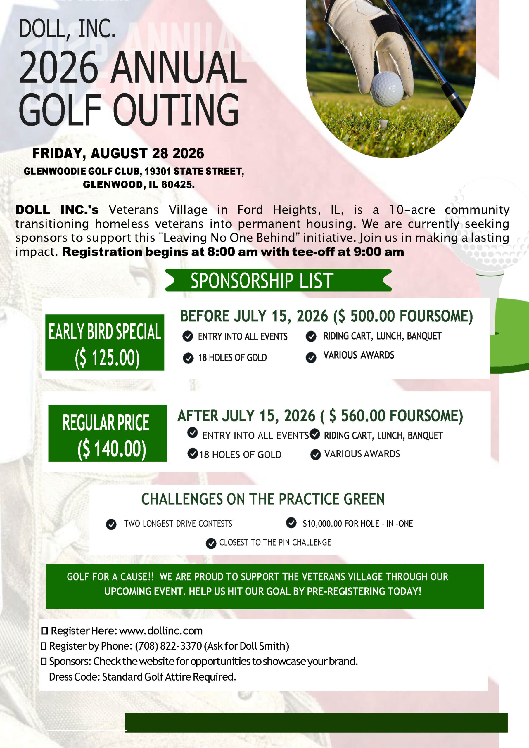 Updated Golf Outing 2026 SPONSORSHIP